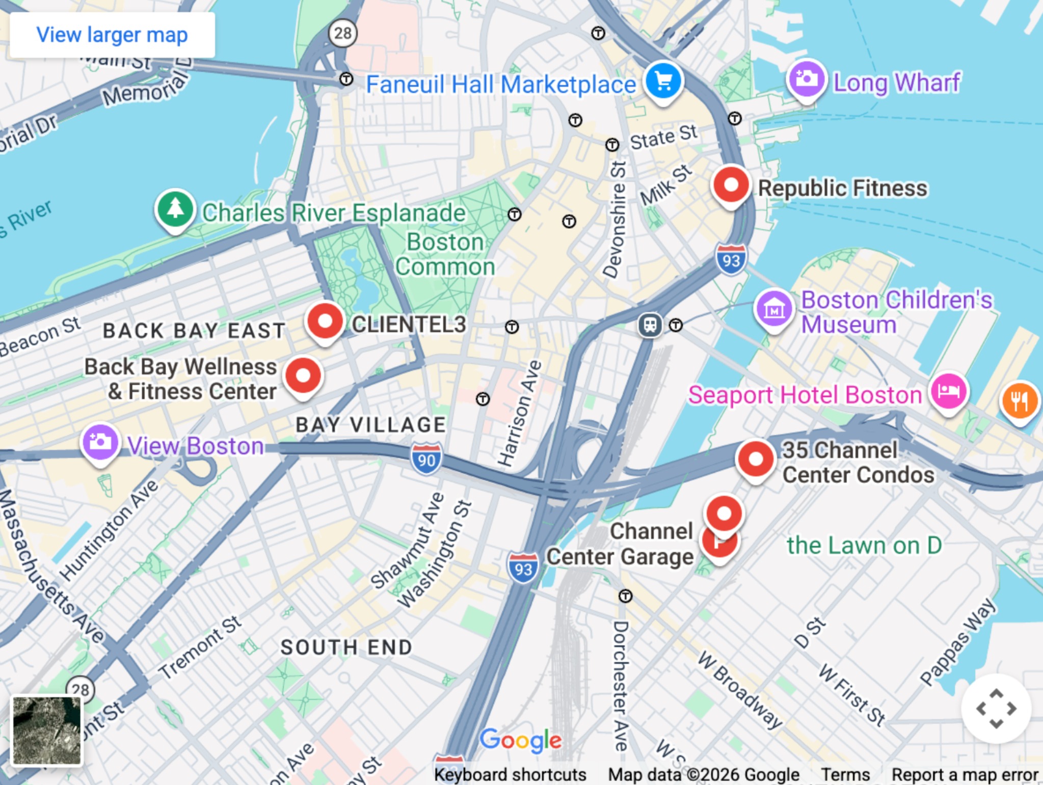 Map to Forward Fitness Club